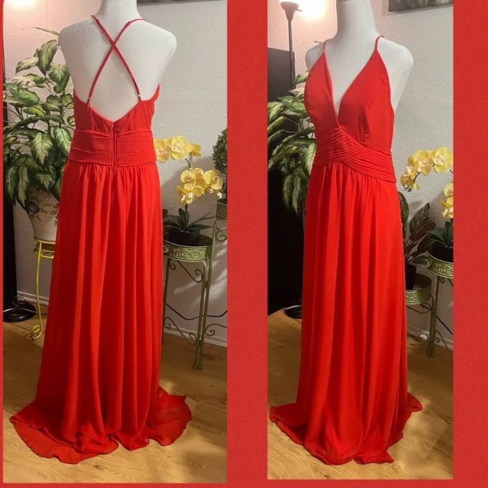Meghan Los Angeles woman’s medium red gown